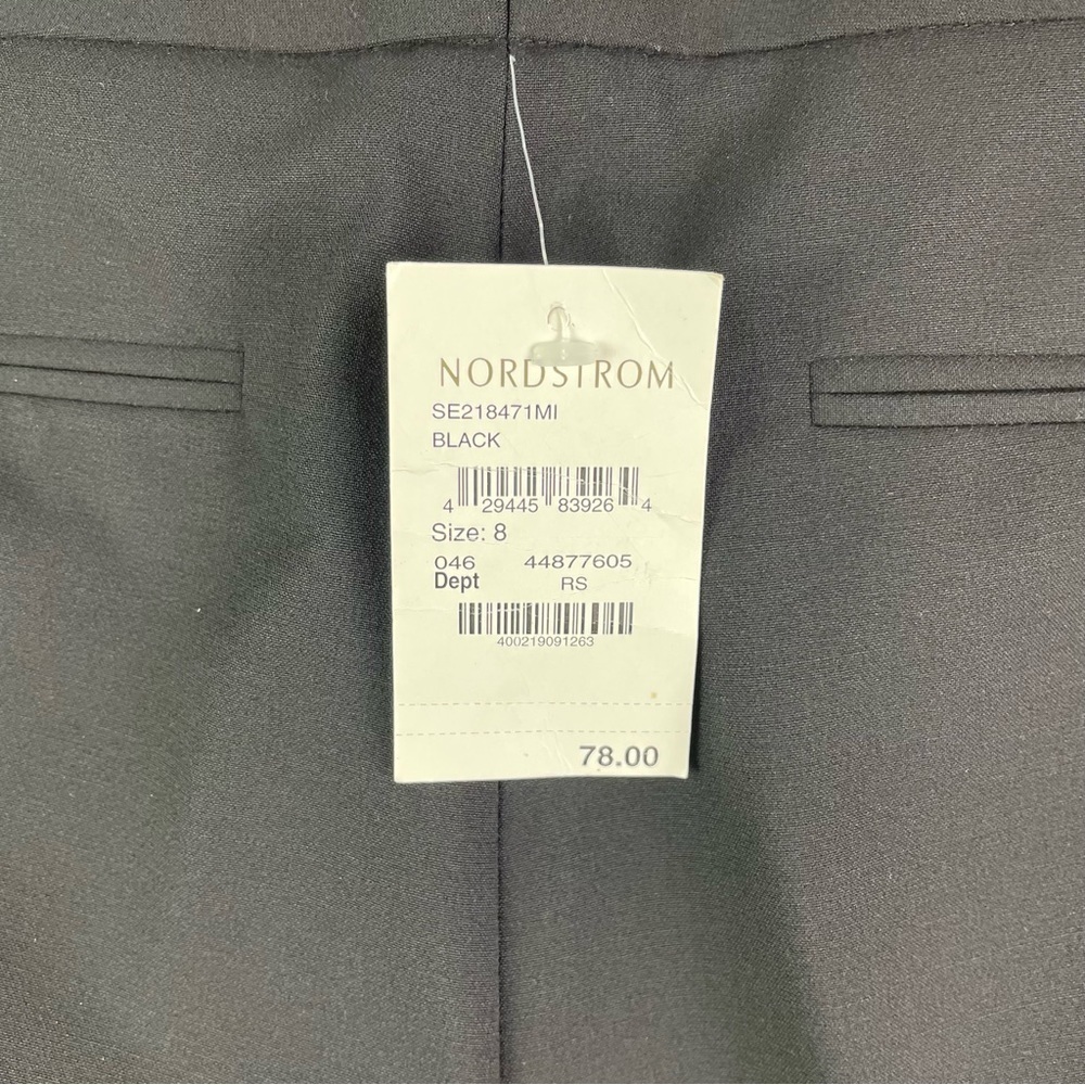 SEMANTIKS Dress Trousers Pants Wool Blend Black Size 8 - Picture 8 of 11